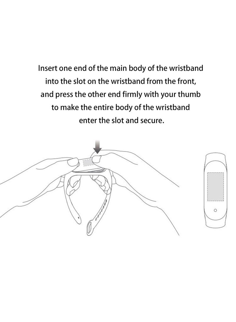 Soft Silicone Replacement Wrist Strap For Xiaomi Mi Band 3 White - Image 4